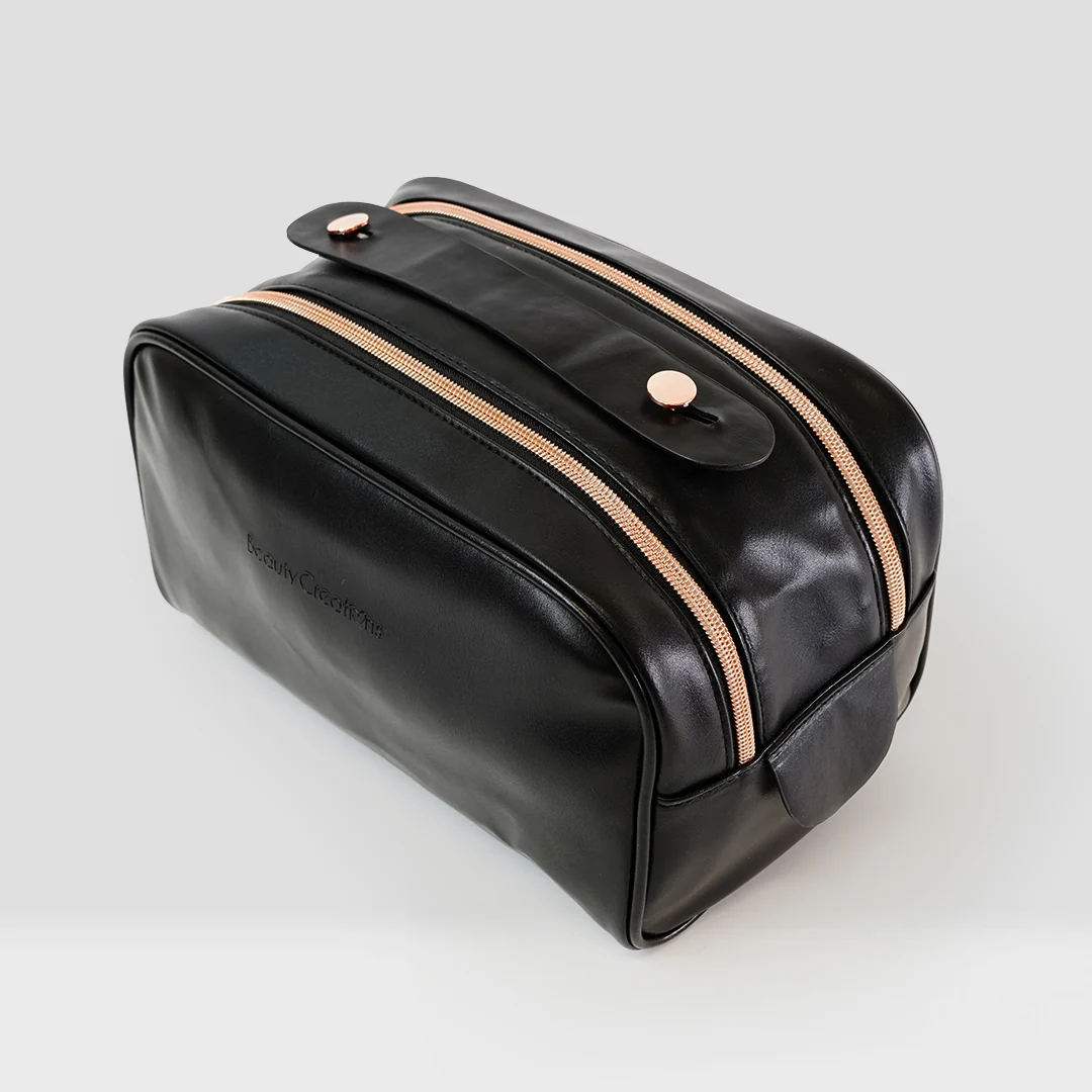 Black Cosmetic Glam Pouch - Image 3