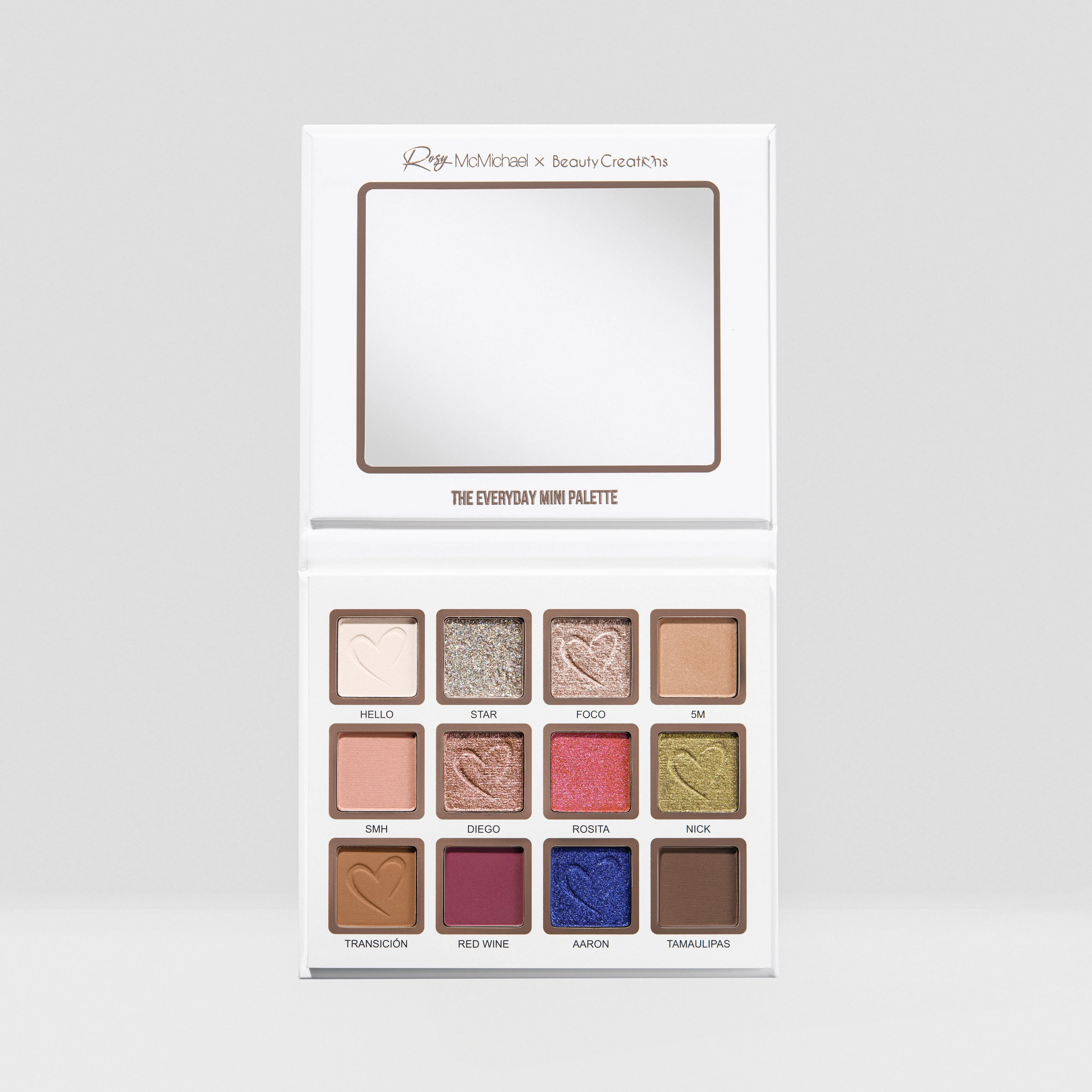 Rosy McMichael x Beauty Creations Rosy's Essentials Vol. 1: "The Everyday Mini Palette" 12-Color Shadow Palette - Image 3